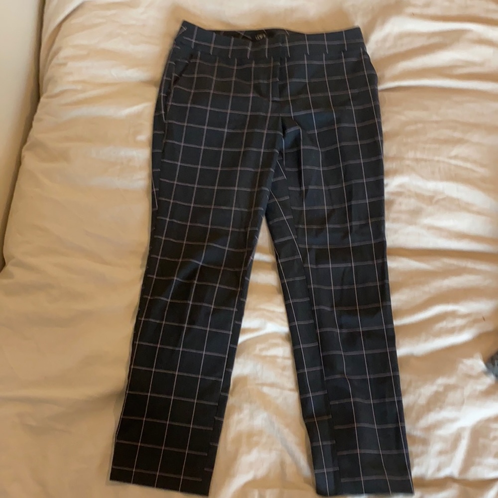 Loft Marisa Checkered Slacks